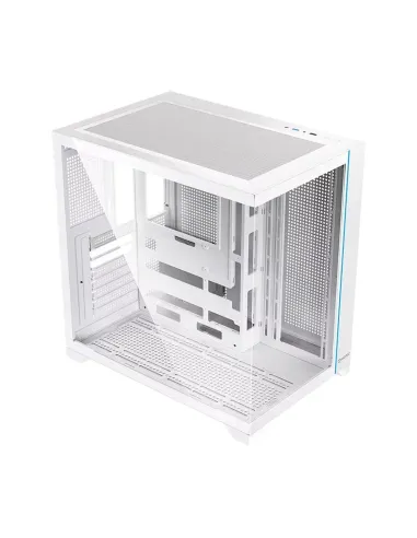 Hiditec H3 PRO Midi Tower Transparente, Blanco
