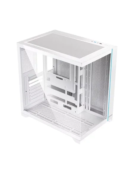 Hiditec H3 PRO Midi Tower Transparente, Blanco