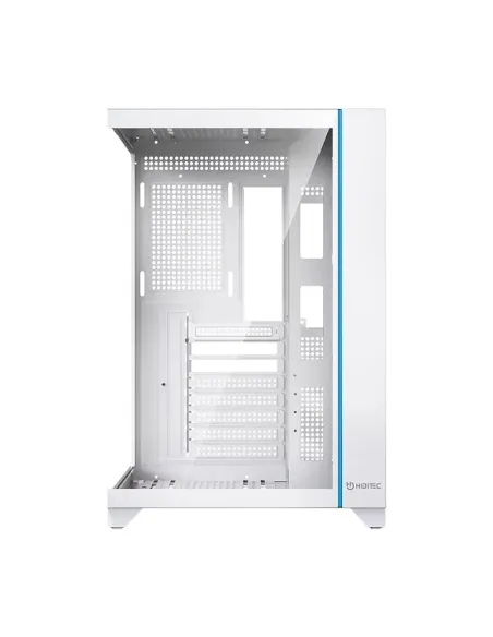 Hiditec H3 PRO Midi Tower Transparente, Blanco