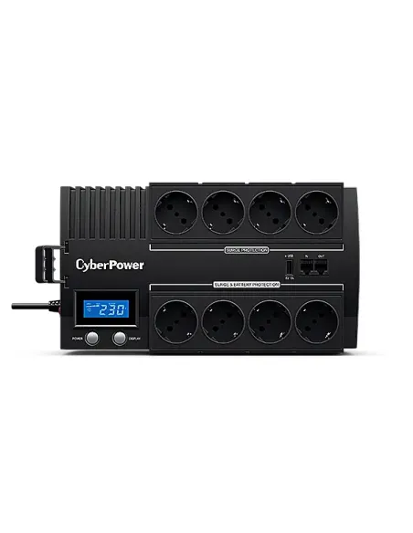 CyberPower BR700ELCD sistema de alimentación ininterrumpida (UPS) Línea interactiva 0,7 kVA 420 W 8 salidas AC