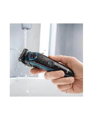 Braun BT3240 depiladora para la barba Batería 39 2 cm Mojado y seco Negro, Azul