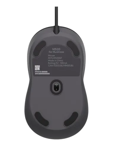 Logitech Signature Wired M520 for Business ratón Oficina Ambidextro USB Tipo C Óptico 4000 DPI