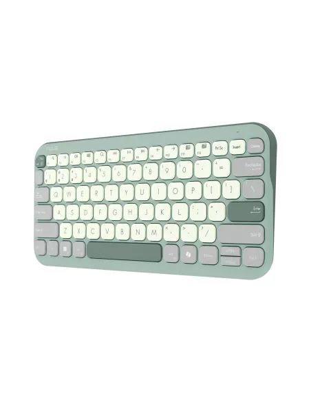 ASUS Marshmallow Keyboard KW100 teclado Hogar Bluetooth QWERTY Español Verde