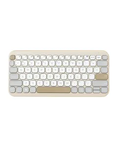 ASUS Marshmallow Keyboard KW100 teclado Hogar Bluetooth QWERTY Español Beige