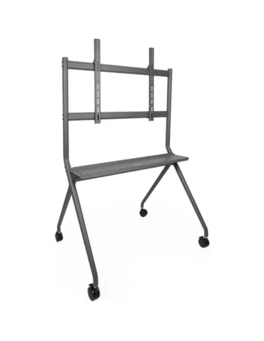 TooQ iSTAND Soporte de Suelo con Ruedas para Pantallas 50"- 86", Gris