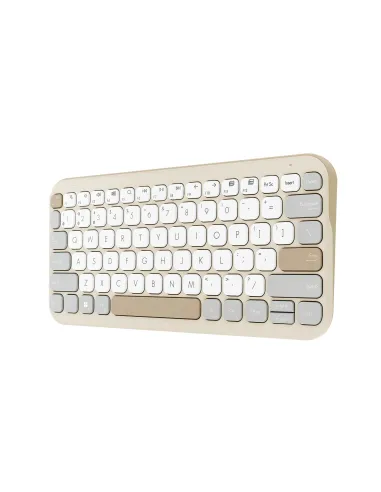 ASUS Marshmallow Keyboard KW100 teclado Hogar Bluetooth QWERTY Español Beige