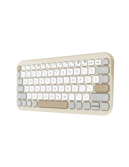 ASUS Marshmallow Keyboard KW100 teclado Hogar Bluetooth QWERTY Español Beige