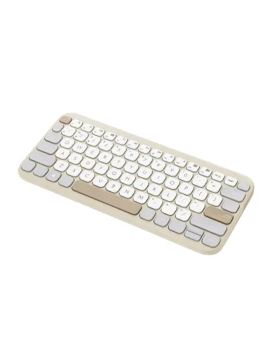 ASUS Marshmallow Keyboard KW100 teclado Hogar Bluetooth QWERTY Español Beige