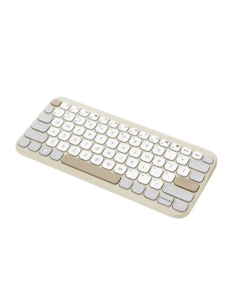 ASUS Marshmallow Keyboard KW100 teclado Hogar Bluetooth QWERTY Español Beige