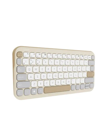 ASUS Marshmallow Keyboard KW100 teclado Hogar Bluetooth QWERTY Español Beige