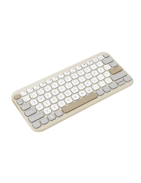 ASUS Marshmallow Keyboard KW100 teclado Hogar Bluetooth QWERTY Español Beige