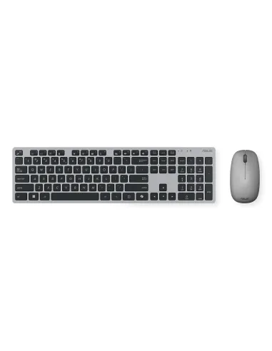 ASUS W5000 Wireless Keyboard and Mouse Set teclado Ratón incluido Oficina RF inalámbrico QWERTY Español Negro, Gris