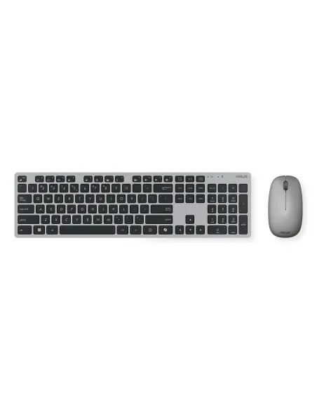 ASUS W5000 Wireless Keyboard and Mouse Set teclado Ratón incluido Oficina RF inalámbrico QWERTY Español Negro, Gris