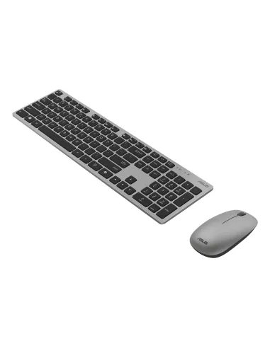 ASUS W5000 Wireless Keyboard and Mouse Set teclado Ratón incluido Oficina RF inalámbrico QWERTY Español Negro, Gris