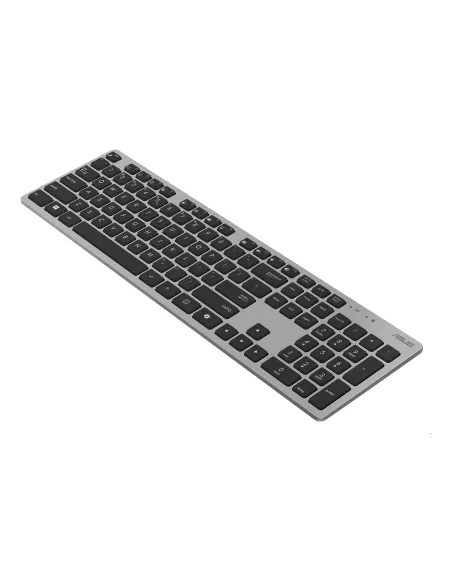 ASUS W5000 Wireless Keyboard and Mouse Set teclado Ratón incluido Oficina RF inalámbrico QWERTY Español Negro, Gris