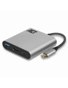 ACT AC7022 Adaptador gráfico USB 4096 x 2160 Pixeles Gris