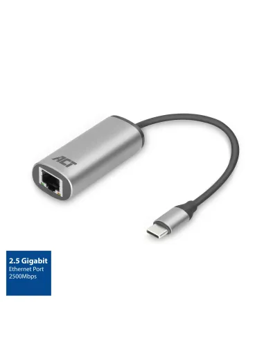 ACT AC7081 hub de interfaz USB 3.2 Gen 1 (3.1 Gen 1) Type-C 2500 Mbit s Aluminio