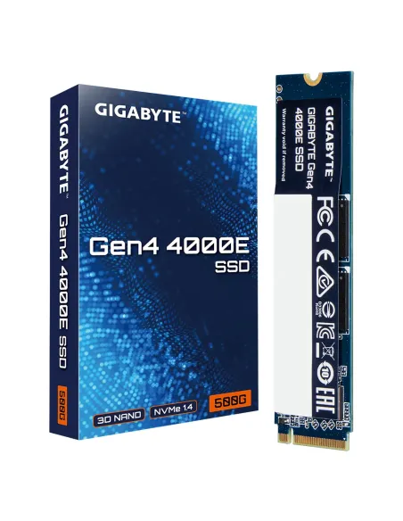 GIGABYTE Gen4 4000E 500 GB M.2 PCI Express 4.0 NVMe 3D NAND