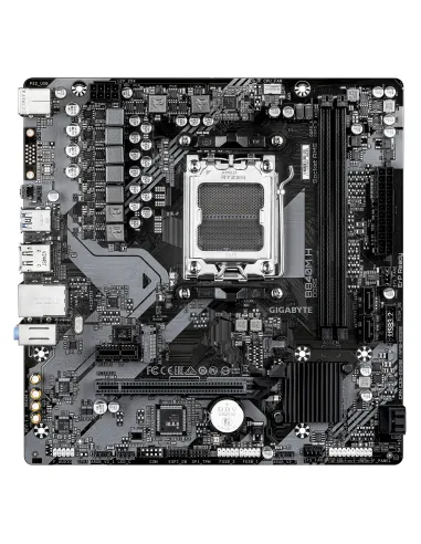 GIGABYTE B840M H Placa Base - Procesadores AMD Ryzen 9000, VRM de 5+2+2 fases, hasta 7200MHz DDR5 (O.C), 1xPCIe 4.0 M.2, LAN