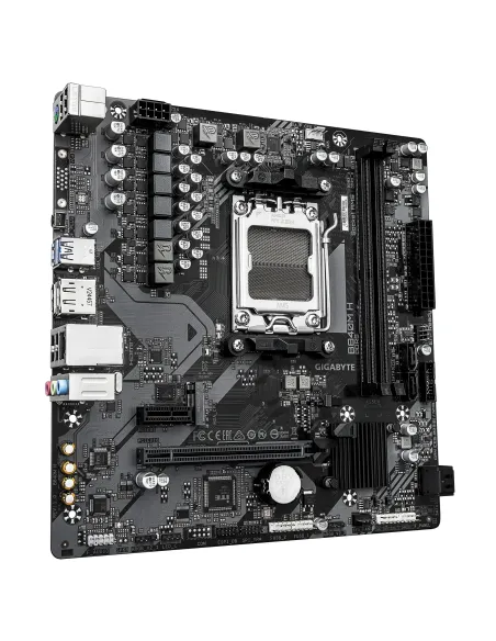 GIGABYTE B840M H Placa Base - Procesadores AMD Ryzen 9000, VRM de 5+2+2 fases, hasta 7200MHz DDR5 (O.C), 1xPCIe 4.0 M.2, LAN