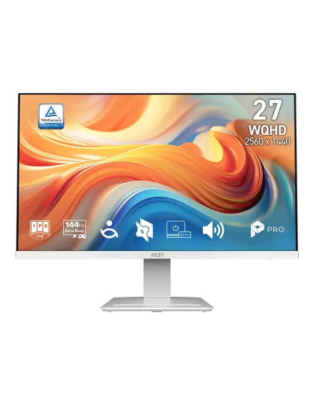 MSI Pro MP273QW E14 pantalla para PC 68,6 cm (27") 2560 x 1440 Pixeles Wide Quad HD Blanco