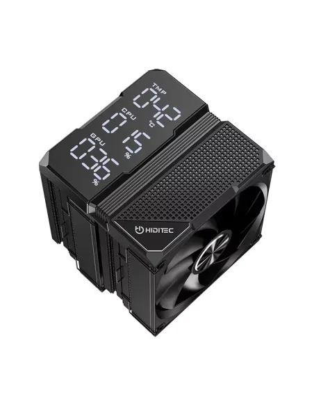Hiditec DC40 PRO Procesador Refrigerador de aire 12 cm Negro 1 pieza(s)