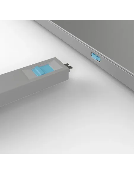 Lindy 40465 bloqueador de puerto Bloqueador de puerto + clave USB Tipo C Azul Acrilonitrilo butadieno estireno (ABS) 1 pieza(s)