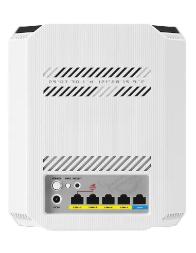 ASUS GS-BE7200 router inalámbrico 2.5 Gigabit Ethernet Doble banda (2,4 GHz   5 GHz) Blanco, Negro