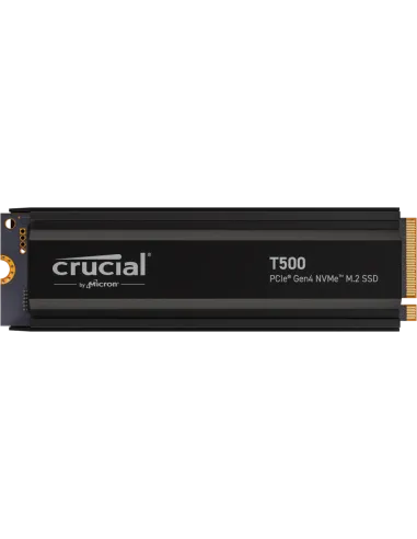 Disco duro interno solido ssd crucial t500 2tb pcie nvme 4.0 x4 con hs