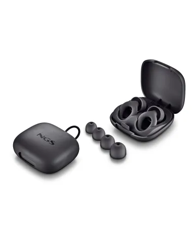 NGS NOON BLACK Tapón para oídos reutilizable Negro
