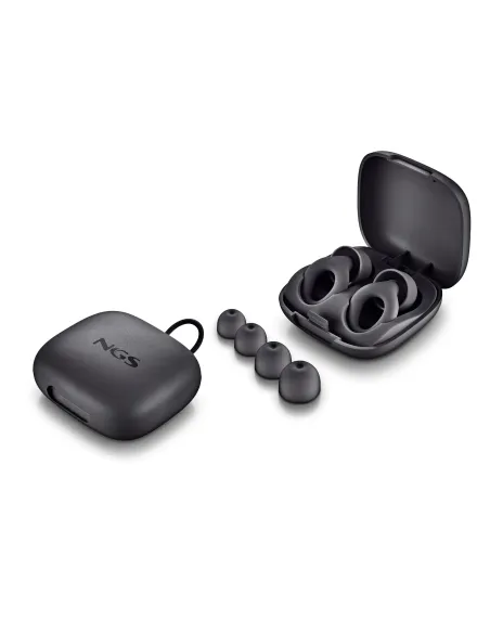 NGS NOON BLACK Tapón para oídos reutilizable Negro