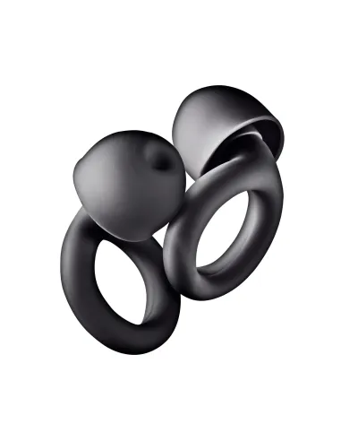 NGS NOON BLACK Tapón para oídos reutilizable Negro