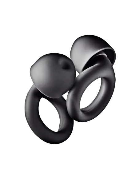 NGS NOON BLACK Tapón para oídos reutilizable Negro