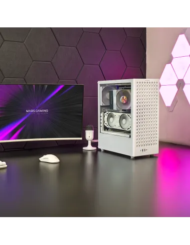 Mars Gaming MCT800W carcasa de ordenador Midi Tower Blanco