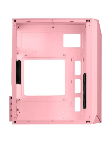 Mars Gaming MC-S1, Caja PC Compacta Gaming Micro-ATX, Iluminación ARGB 12 Modos, Ventilador FRGB, Ventana Lateral Completa RGB,