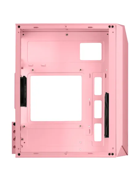 Mars Gaming MC-S1, Caja PC Compacta Gaming Micro-ATX, Iluminación ARGB 12 Modos, Ventilador FRGB, Ventana Lateral Completa RGB,