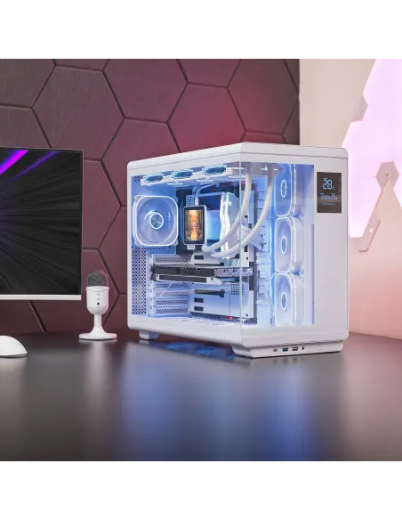 Mars Gaming MCREVPROW carcasa de ordenador Midi Tower Blanco