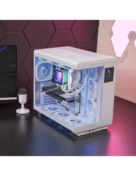 Mars Gaming MCREVPROW carcasa de ordenador Midi Tower Blanco