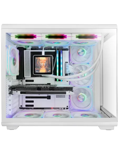 Mars Gaming MCREVPROW carcasa de ordenador Midi Tower Blanco
