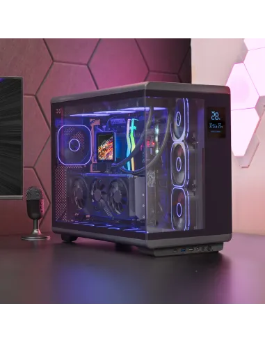 Mars Gaming MCREVPRO carcasa de ordenador Midi Tower Negro