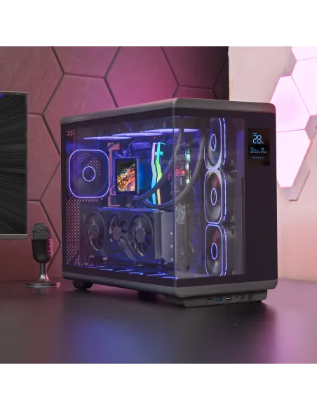 Mars Gaming MCREVPRO carcasa de ordenador Midi Tower Negro