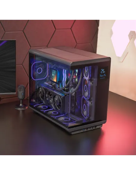 Mars Gaming MCREVPRO carcasa de ordenador Midi Tower Negro