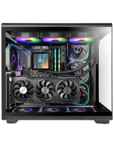 Mars Gaming MCREVPRO carcasa de ordenador Midi Tower Negro