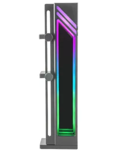 Mars Gaming MCA-GCB, Soporte para Tarjeta Gráfica, Iluminación ARGB Infinity Mirror, Soporte GPU con Sincronización ARGB, Base