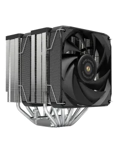 Mars Gaming MCPU-XU6, Disipador CPU Doble Torre, TDP 350W, 2x Ventiladores de Aspas Híbridas y Rodamiento FDB de Cobre