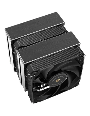 Mars Gaming MCPU-XU9, Disipador CPU Doble Torre, TDP 400W, 2x Ventiladores de Aspas Híbridas y Rodamiento FDB de Cobre