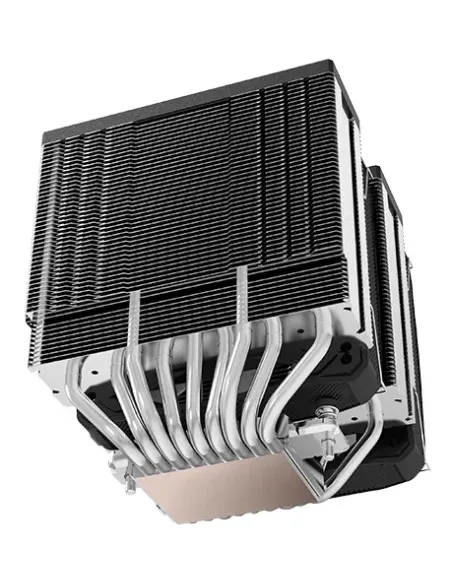 Mars Gaming MCPU-XU9, Disipador CPU Doble Torre, TDP 400W, 2x Ventiladores de Aspas Híbridas y Rodamiento FDB de Cobre