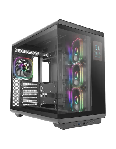 Mars Gaming MCREVMAX carcasa de ordenador Midi Tower Negro