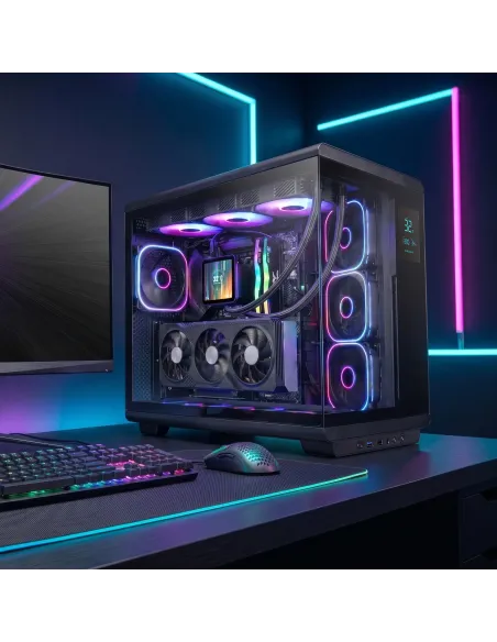 Mars Gaming MCREVMAX carcasa de ordenador Midi Tower Negro