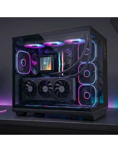 Mars Gaming MCREVMAX carcasa de ordenador Midi Tower Negro